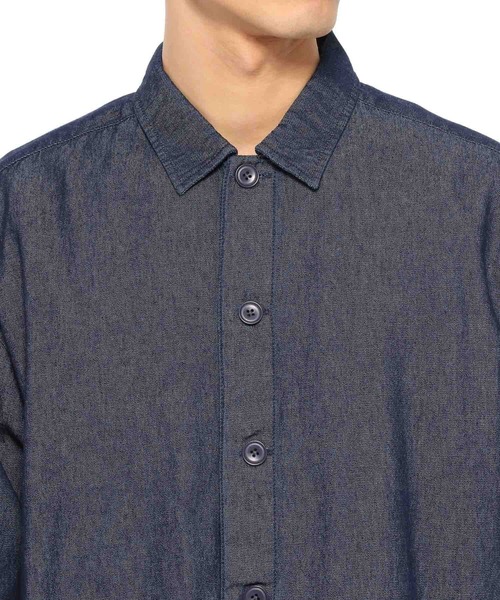 LAKOLE（ラコレ）の「ニュアンスカバーオール / LAKOLE（シャツ/ブラウス・メンズ・ネイビー/ピンク/グリーン/マスタード/アイボリー・MEDIUM/LARGE）」の8枚目の写真