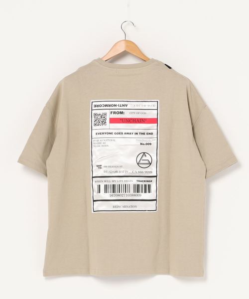 A‘gem 9(エージェムナイン)の「『A'GEM/9』ベルトデザインTEE/半袖Tシャツ/カットソー(Tシャツ/カットソー・メンズ・ホワイト/ブラック/ベージュ・FREE)」の6枚目の写真