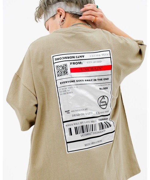 A‘gem 9(エージェムナイン)の「『A'GEM/9』ベルトデザインTEE/半袖Tシャツ/カットソー(Tシャツ/カットソー・メンズ・ホワイト/ブラック/ベージュ・FREE)」の3枚目の写真