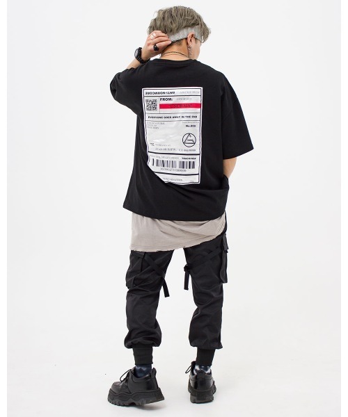 A‘gem 9(エージェムナイン)の「『A'GEM/9』ベルトデザインTEE/半袖Tシャツ/カットソー(Tシャツ/カットソー・メンズ・ホワイト/ブラック/ベージュ・FREE)」の22枚目の写真