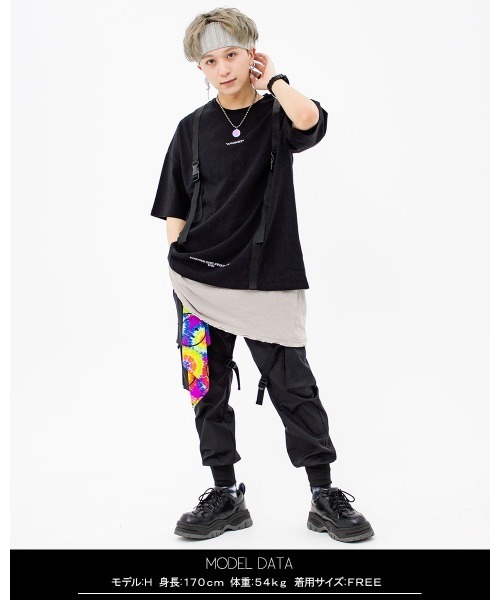 A‘gem 9(エージェムナイン)の「『A'GEM/9』ベルトデザインTEE/半袖Tシャツ/カットソー(Tシャツ/カットソー・メンズ・ホワイト/ブラック/ベージュ・FREE)」の18枚目の写真