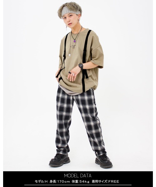 A‘gem 9(エージェムナイン)の「『A'GEM/9』ベルトデザインTEE/半袖Tシャツ/カットソー(Tシャツ/カットソー・メンズ・ホワイト/ブラック/ベージュ・FREE)」の20枚目の写真