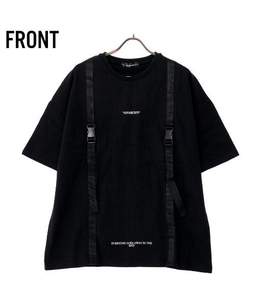 A‘gem 9(エージェムナイン)の「『A'GEM/9』ベルトデザインTEE/半袖Tシャツ/カットソー(Tシャツ/カットソー・メンズ・ホワイト/ブラック/ベージュ・FREE)」の14枚目の写真