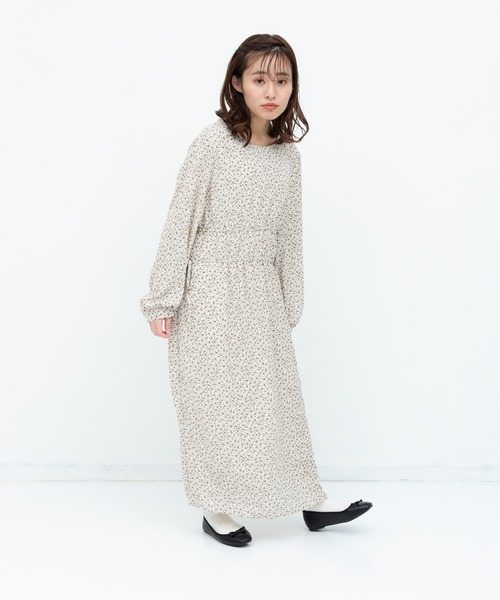 Clice de Paris(クリシェドゥパリス)の「2段花柄ワンピース(ワンピース・レディース・オフホワイト・FREE)」の2枚目の写真