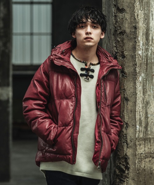 グラム　glamb レザージャケット 予約商品】glamb(グラム) High Neck Leather Jacket