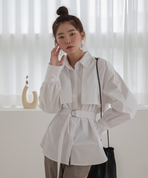 UNE MANSION（ユヌマンション）の「[UNE MADE] ウエストゴムハイウエストワイドサテンスラックス（スラックス・レディース・ブラック/モカ/ダークブルー・FREE）」の21枚目の写真