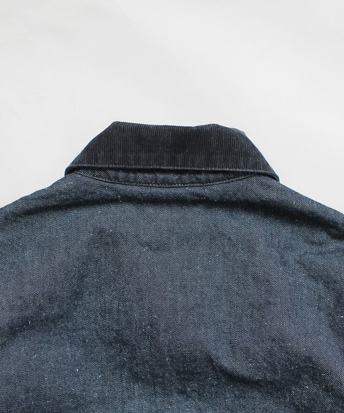 Denime(ドゥニーム)の「NEP DENIM COVERALL JACKET(カバーオール・メンズ・ブラック/インディゴブルー・MEDIUM/LARGE/X-LARGE)」の10枚目の写真