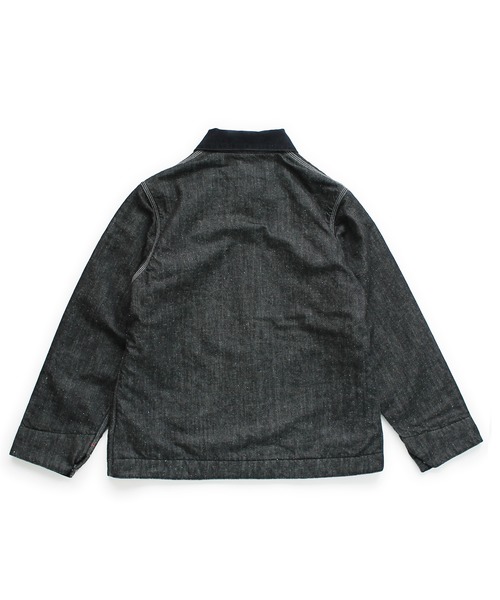Denime(ドゥニーム)の「NEP DENIM COVERALL JACKET(カバーオール・メンズ・ブラック/インディゴブルー・MEDIUM/LARGE/X-LARGE)」の5枚目の写真