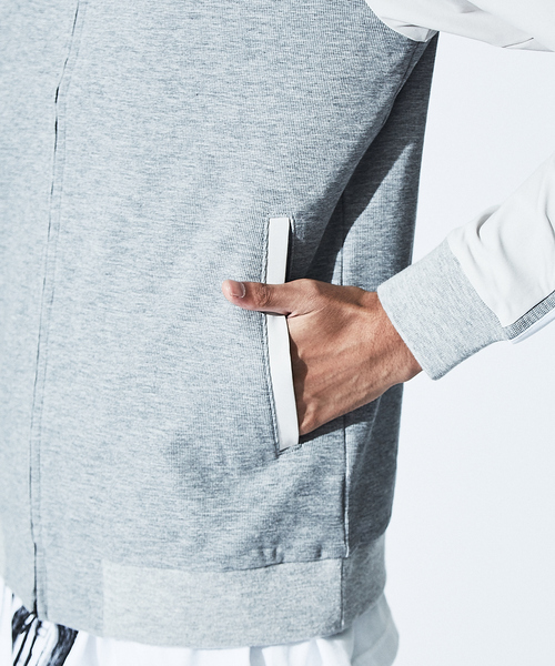 5351 POUR LES HOMMES(ゴーサンゴーイチプールオム)の「【セットアップ対応】ストレッチミラノトラックジャケット(ブルゾン・メンズ・ブラック/グレー・46/48/44)」の13枚目の写真
