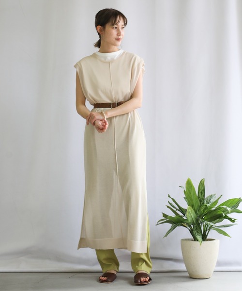 select MOCA（セレクトモカ）の「2021 SS ツイルテーパードタックパンツ（その他パンツ・レディース・ピンク/ブルー/ライトグリーン/アイボリー・SMALL/MEDIUM）」の6枚目の写真