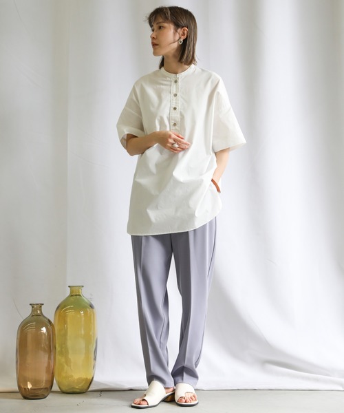 select MOCA（セレクトモカ）の「2021 SS ツイルテーパードタックパンツ（その他パンツ・レディース・ピンク/ブルー/ライトグリーン/アイボリー・SMALL/MEDIUM）」の21枚目の写真