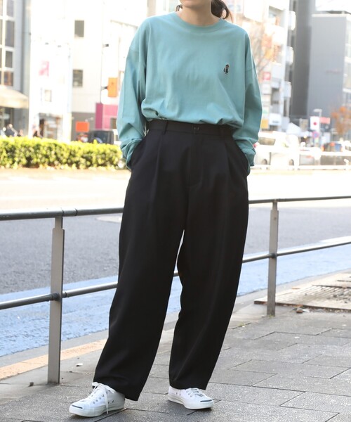 セール Web限定 ビックシルエット スタプレ ポリツイルタックパンツ セットアップ対応可 ユニセックスでオススメ その他パンツ The Shop Tk ザ ショップ ティーケー のファッション通販 Zozotown