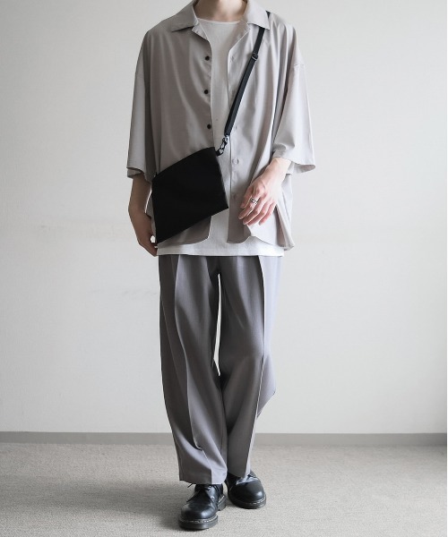 remer(リメール)の「loose vintage open collar shirt/ルーズヴィンテージオープンカラーシャツ(シャツ/ブラウス・メンズ・ブラック/グレイッシュベージュ・SMALL/MEDIUM/LARGE)」の16枚目の写真
