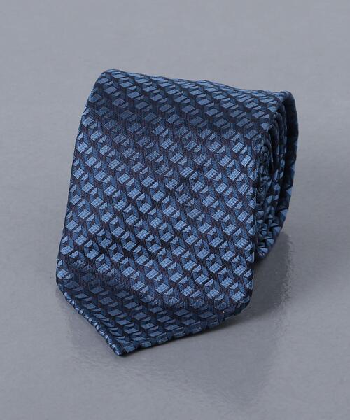 Fiorio（フィオリオ）の「＜FIORIO（フィオリオ）＞ ジャカード スクエア タイ（ネクタイ・メンズ・ブラック/ネイビー/モカ・FREE）」の3枚目の写真