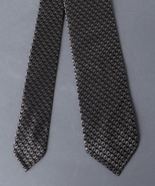 Fiorio（フィオリオ）の「＜FIORIO（フィオリオ）＞ ジャカード スクエア タイ（ネクタイ・メンズ・ブラック/ネイビー/モカ・FREE）」の4枚目の写真