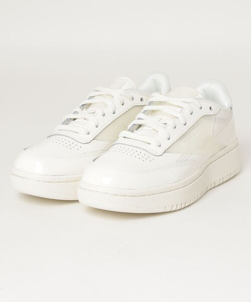 Reebok（リーボック）の「Cardi B コーティド クラブシー ダブル （スニーカー・レディース・ライトグリーン/ピンク/ブラック×ブラック/ホワイト×ホワイト・24.5cm/25.5cm/23.0cm/26.0cm/24.0cm/22.5cm/23.5cm/25.0cm）」の19枚目の写真