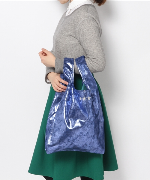 Ray BEAMS（レイビームス）の「Ray BEAMS / メタリック マーケット トートバッグ（トートバッグ・レディース・ブルー系その他/その他1・ONE SIZE）」の3枚目の写真