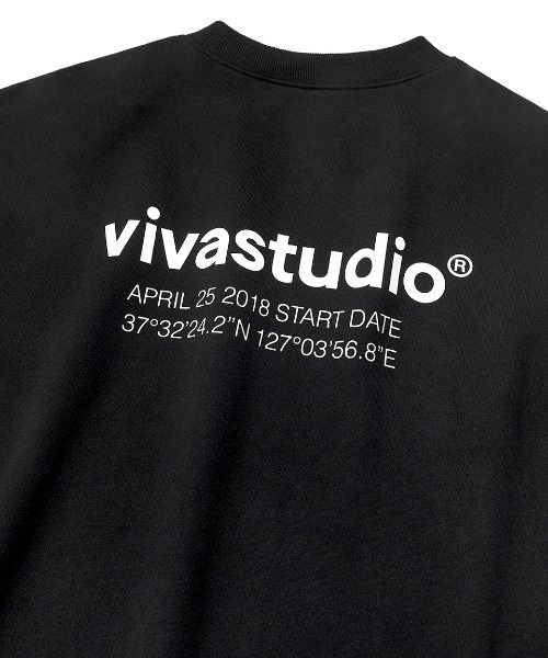 VIVASTUDIO（ビバスタジオ）の「LOCATION LOGO CREWNECK（スウェット・メンズ・アイボリー/サックスブルー/ブラック/インディゴブルー・SMALL/MEDIUM/LARGE/X-LARGE）」の20枚目の写真