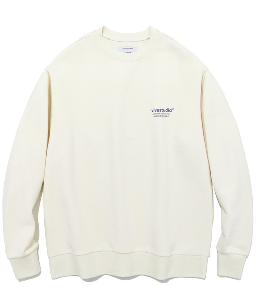 VIVASTUDIO（ビバスタジオ）の「LOCATION LOGO CREWNECK（スウェット・メンズ・アイボリー/サックスブルー/ブラック/インディゴブルー・SMALL/MEDIUM/LARGE/X-LARGE）」の9枚目の写真