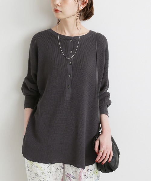 IENA - 新品IENA ケーブル＆ワッフルプルオーバー IENA（イエナ）の「ワッフルヘンリープルオーバー◇（ニット