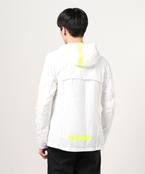 adidas（アディダス）の「アディダス adidas MARATHON JACKET TRANSLUCENT M（ナイロンジャケット・メンズ・ホワイト・LL/S/M/L）」の3枚目の写真