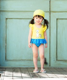 sandia | ck3501プリントワンピース いぬねこ(水着)