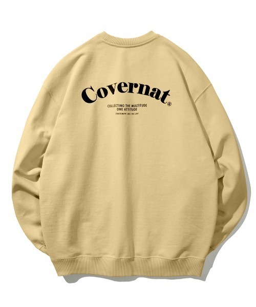 COVERNAT（カバーナット）の「【COVERNAT】COOPER ARCH LOGO CREWNECK / カバーナット クーパー アーチ ロゴ クルーネック（スウェット・メンズ・グリーン/ブラック/バーガンディー/アイボリー・X-LARGE/MEDIUM/LARGE/SMALL）」の2枚目の写真