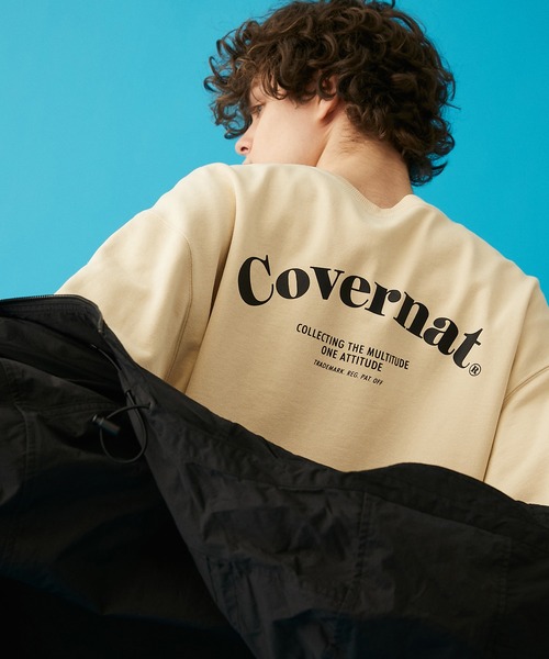 COVERNAT（カバーナット）の「【COVERNAT】COOPER ARCH LOGO CREWNECK / カバーナット クーパー アーチ ロゴ クルーネック（スウェット・メンズ・グリーン/ブラック/バーガンディー/アイボリー・X-LARGE/MEDIUM/LARGE/SMALL）」の8枚目の写真