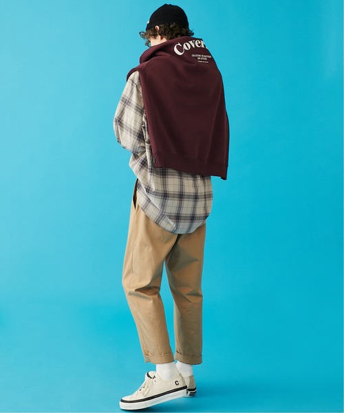 COVERNAT（カバーナット）の「【COVERNAT】COOPER ARCH LOGO CREWNECK / カバーナット クーパー アーチ ロゴ クルーネック（スウェット・メンズ・グリーン/ブラック/バーガンディー/アイボリー・X-LARGE/MEDIUM/LARGE/SMALL）」の10枚目の写真