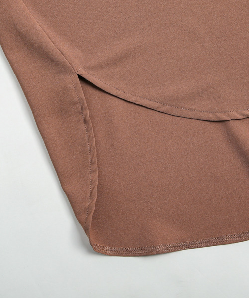 SUGAR BISKET（シュガービスケット）の「ラウンドヘムスタンドカラーブラウス（シャツ/ブラウス・レディース・ホワイト/ブラウン/ブラック/ミント/ベージュ/イエロー/グリーン系その他/グレイッシュベージュ/グレー・フリー）」の17枚目の写真