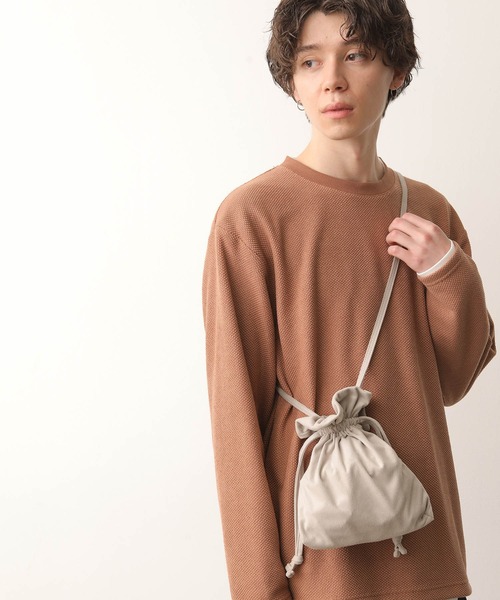 JUNRED（ジュンレッド）の「スウェード巾着（トートバッグ・メンズ・ベージュ/グレー・FREE）」の21枚目の写真