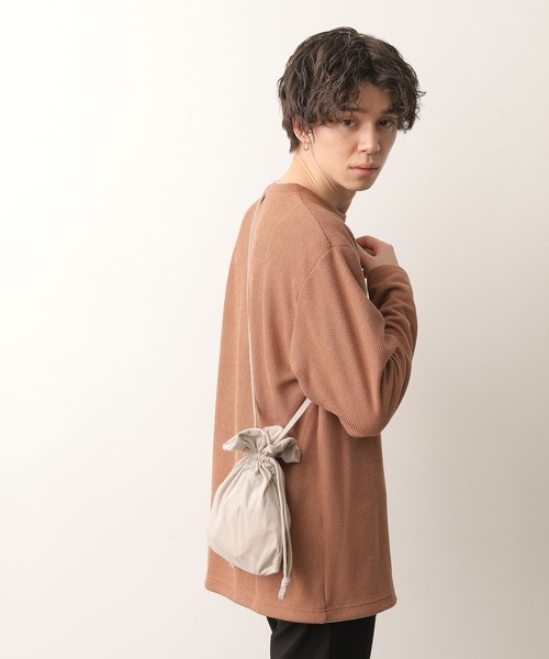 JUNRED（ジュンレッド）の「スウェード巾着（トートバッグ・メンズ・ベージュ/グレー・FREE）」の22枚目の写真