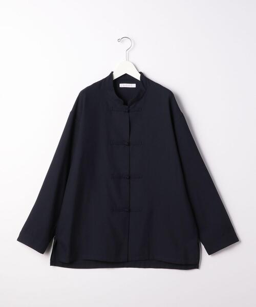 BRACTMENT（ブラクトメント）の「[ ブラクトメント ] BRACTMENT ハイツイスト TR チャイナ シャツ ＜ セットアップ可能 ＞（シャツ/ブラウス・メンズ・ブラック/ネイビー・36/38/40）」の3枚目の写真