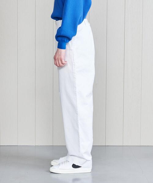 H BEAUTY&YOUTH コットン ドリル バルーンパンツ ホワイト S H BEAUTY&YOUTH コットン ドリル バルーンパンツ ホワイト S
