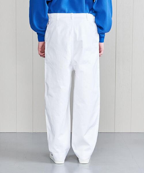 H BEAUTY&YOUTH UNITED ARROWS(エイチビューティーアンドユースユナイテッドアローズ)の「<H>WHITE&WHITE BALLOON TROUSERS/パンツ(その他パンツ・メンズ・ホワイト・MEDIUM/SMALL/LARGE)」の4枚目の写真