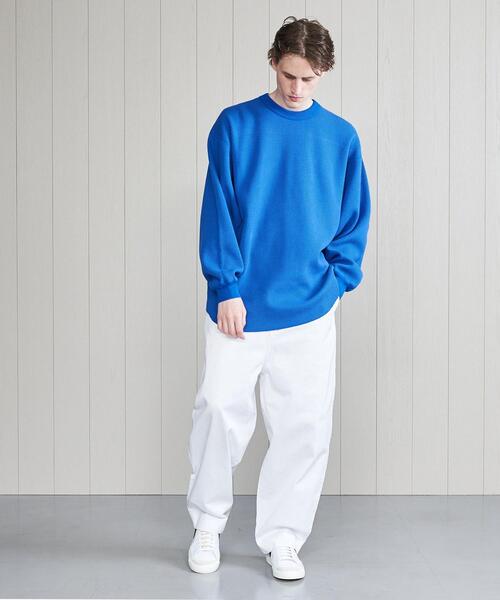 H BEAUTY&YOUTH コットン ドリル バルーンパンツ ホワイト S H BEAUTY&YOUTH コットン ドリル バルーンパンツ ホワイト S