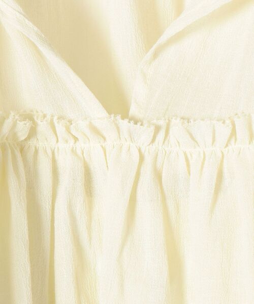 CASA FLINE（カーサフライン）の「CASA FLINE: コットン ブラウス（シャツ/ブラウス・レディース・ホワイト/ライトイエロー・ONE SIZE）」の10枚目の写真