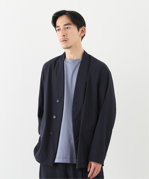 EDIFICE（エディフィス）の「3ボタン カラーレス ジャケット（ノーカラージャケット・メンズ・ネイビー・SMALL/MEDIUM/LARGE）」の8枚目の写真