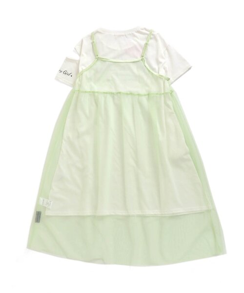 algy（アルジー）の「/チュールキャミワンピ＆ロゴTワンピセット（ワンピース・キッズ・ブラック/ミント/ラベンダー・X-SMALL/MEDIUM/SMALL/XX-SMALL）」の10枚目の写真