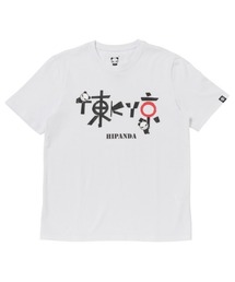 HIPANDA ハイパンダ メンズ TOKYO文字・プリント 半袖Tシャツ