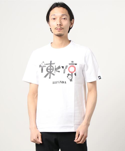 HIPANDA(ハイパンダ)の「HIPANDA ハイパンダ メンズ TOKYO文字・プリント 半袖Tシャツ(Tシャツ/カットソー・メンズ・ホワイト/ブラック・SMALL/XX-LARGE/MEDIUM/X-LARGE/LARGE)」の14枚目の写真