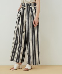 ADAM ET ROPE' | ＜洗える＞ストライプワイドパンツ(その他パンツ)