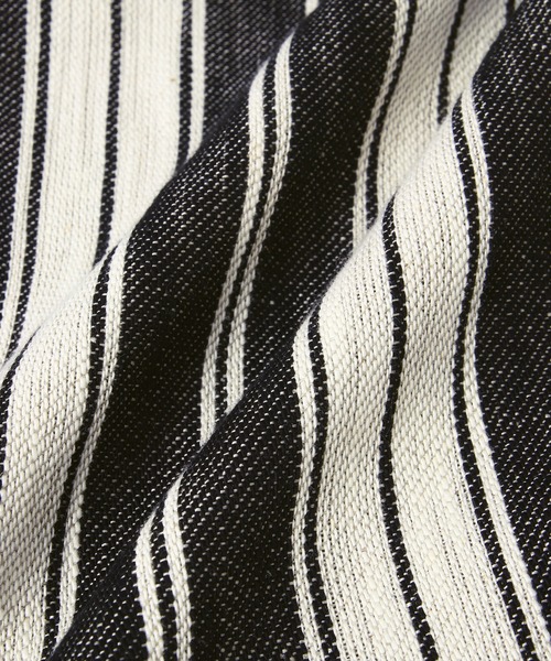 ADAM ET ROPE'（アダムエロペ）の「＜洗える＞ストライプワイドパンツ（その他パンツ・レディース・ブラック/ピンク・36/38）」の11枚目の写真