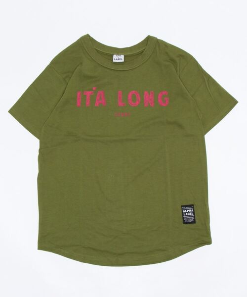 ALPHA LABEL(アルファーレーベル)の「COOL FABRIC STORY T-SHIRT(Tシャツ/カットソー・キッズ・サックスブルー/オフホワイト/チャコールグレー/ベージュ/ラベンダー/カーキ・140/100/110/120/S/150/130)」の5枚目の写真