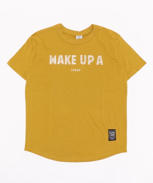 ALPHA LABEL(アルファーレーベル)の「COOL FABRIC STORY T-SHIRT(Tシャツ/カットソー・キッズ・サックスブルー/オフホワイト/チャコールグレー/ベージュ/ラベンダー/カーキ・140/100/110/120/S/150/130)」の8枚目の写真