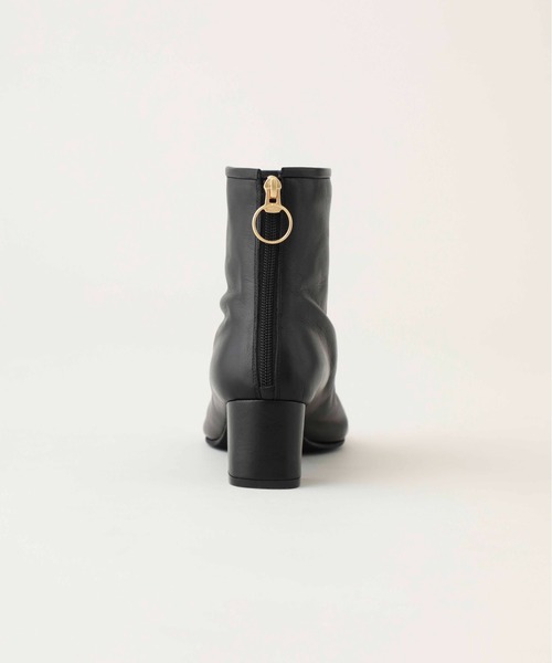 UNITED TOKYO（ユナイテッドトウキョウ）の「ショセットレザーブーティ（ブーツ・レディース・ブラック/ベージュ・1/2）」の5枚目の写真