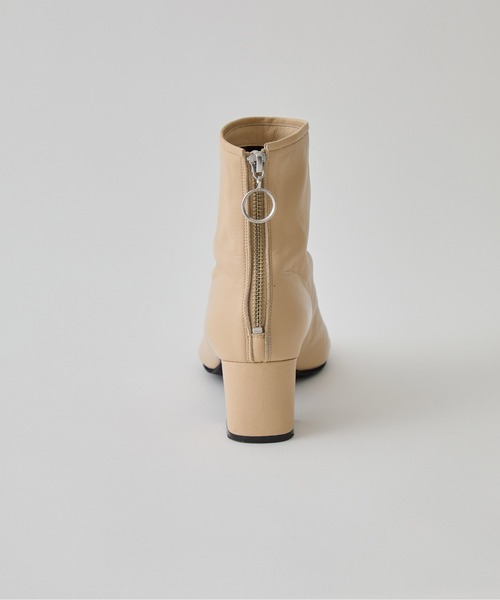 UNITED TOKYO（ユナイテッドトウキョウ）の「ショセットレザーブーティ（ブーツ・レディース・ブラック/ベージュ・1/2）」の10枚目の写真