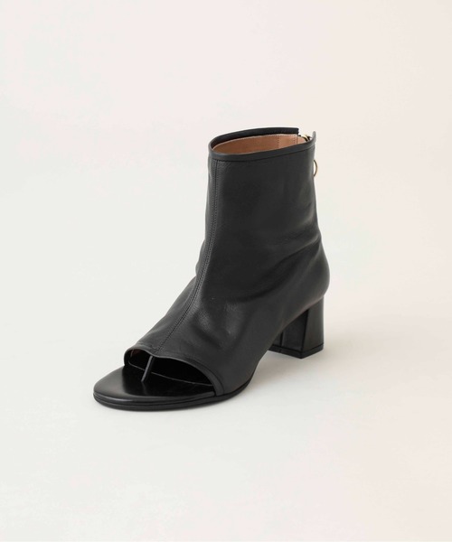 UNITED TOKYO（ユナイテッドトウキョウ）の「ショセットレザーブーティ（ブーツ・レディース・ブラック/ベージュ・1/2）」の20枚目の写真