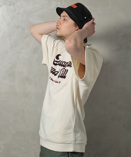 JACKROSE（ジャックローズ）の「JE-・カレッジロゴ-SSTEE/半袖 Tシャツ（Tシャツ/カットソー・メンズ・オレンジ/レッド/グリーン/ブラック・L/M）」の14枚目の写真