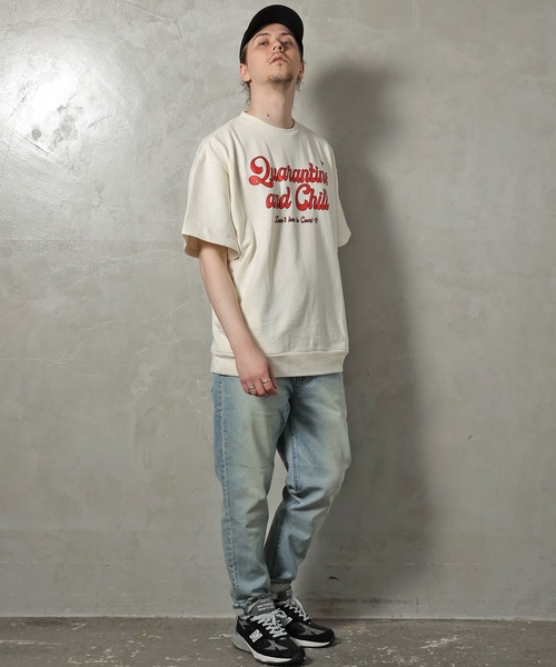 JACKROSE（ジャックローズ）の「JE-・カレッジロゴ-SSTEE/半袖 Tシャツ（Tシャツ/カットソー・メンズ・オレンジ/レッド/グリーン/ブラック・L/M）」の7枚目の写真